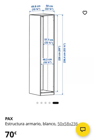 Armario IKEA PAX Blanco