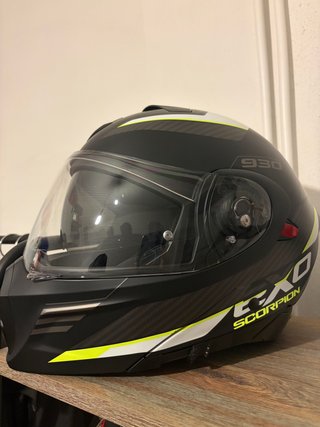 Casco Scorpion Exo 930 Negro/Amarillo
