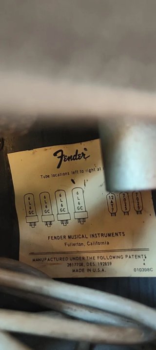 Cabezal Fender Bassman 100W 70s.