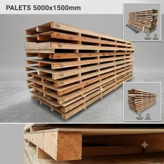 Palets/Plataformas madera de gran formato 5mx1,5m