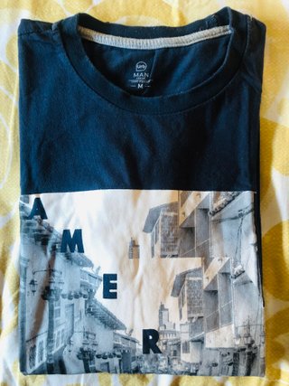 Camiseta manga larga MAN azul Talla M