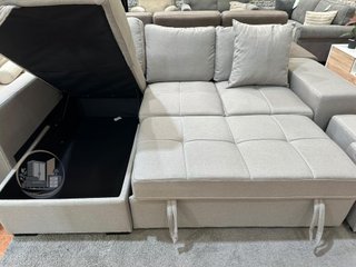 SOFA CAMA CHAISE LONGUE Y 2 PUF