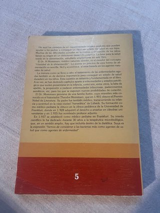 !Así permanece mi hijo sano!! Del Dr. H. Mommsen