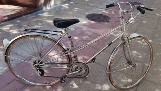 2 Bicicletas de paseo plateadas