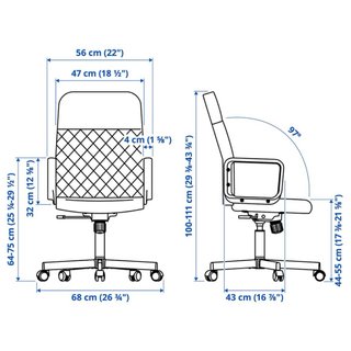 Silla de oficina giratoria IKEA – Cómoda y moderna