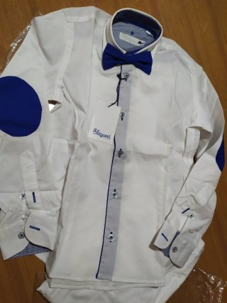 Set 2 camicie nuove bimbo 8 anni complete  papion