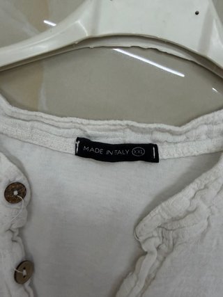 Maglia Lino Bianca Uomo