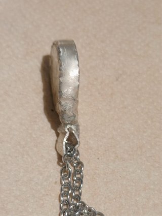 Collar elegante natural en plata