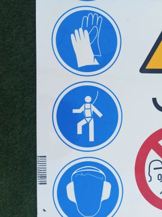 Cartel Normas de Seguridad Obra