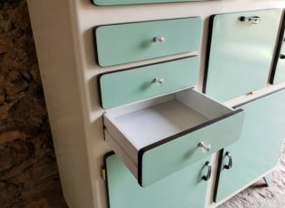 Alacena vintage cocina años 50/60 mueble verde