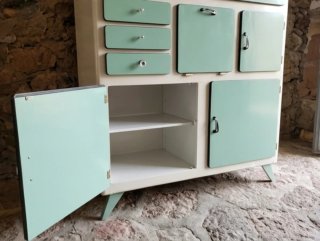 Alacena vintage cocina años 50/60 mueble verde