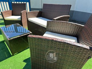CONJUNTO DE TERRAZA MARRON