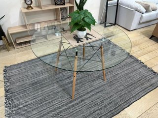 Mesa circular de cristal NUEVA