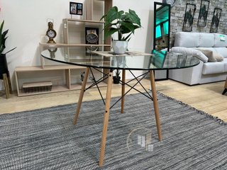 Mesa circular de cristal NUEVA