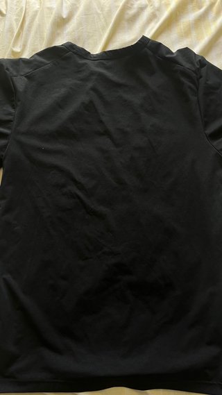 Camiseta Nike Negra Logo Blanco