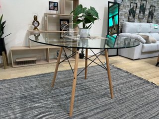 Mesa circular de cristal NUEVA