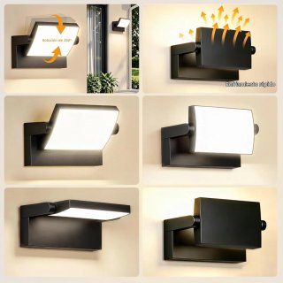 Aplique Pared Exterior Negro 40W