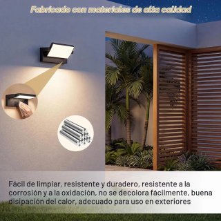 Aplique Pared Exterior Negro 40W
