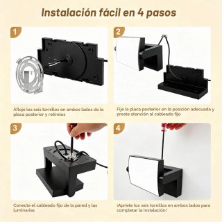 Aplique Pared Exterior Negro 40W