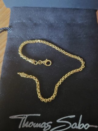 Pulsera Thomas Sabo Plata Bañada Oro