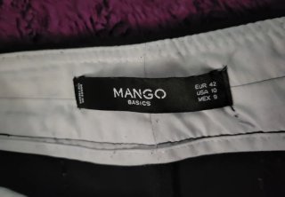 Pantalón Mango Azul Oscuro Talla 42
