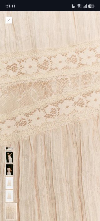 Top Zara encaje blanco Talla M