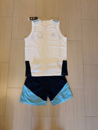Completo Calcio Argentina Smanicato Adidas Bianca