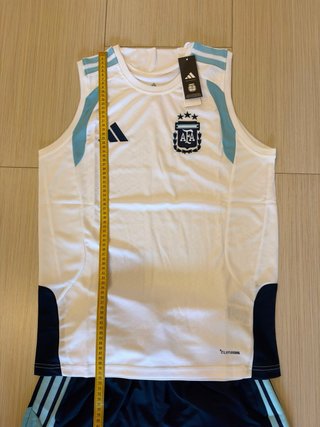 Completo Calcio Argentina Smanicato Adidas Bianca