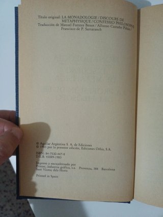 Monadología / Discurso metafísica - G. W. Leibniz
