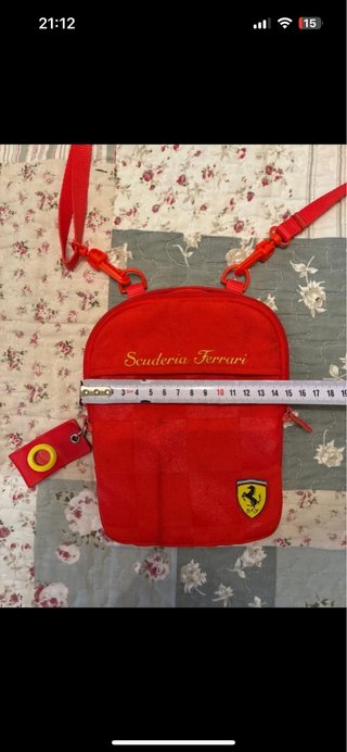 Bolso Bandolera Ferrari Rojo