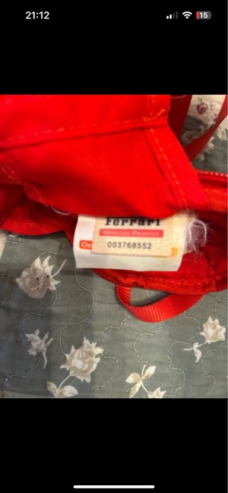 Bolso Bandolera Ferrari Rojo