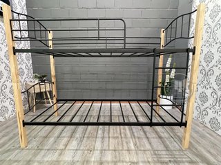 Litera Doble Cama de Madera y Metal 90x190cm