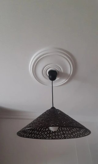 Lámpara de techo diseño tejido