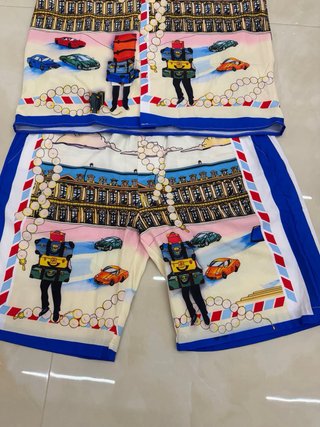 Completo Camicia e Pantaloncini Stampa