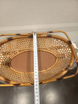 Cesta Mimbre Ovalada con Asas