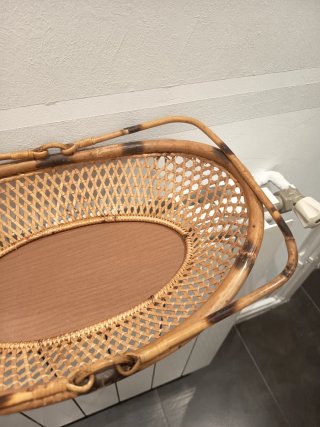 Cesta Mimbre Ovalada con Asas