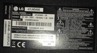 TV LG 47LN5400 Negra