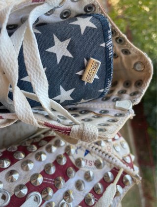 Converse All Star alte borchiate USA 42,5 UK 9