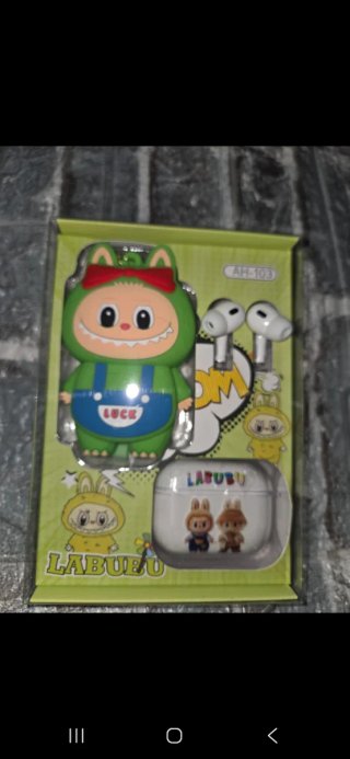 Cascos Inalámbricos Labubu + Funda + Llavero