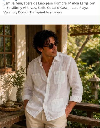 Camiseta Lino Blue Coast Hombre Talla L