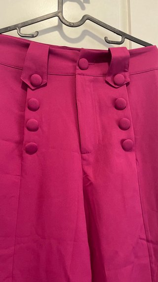 Pantalón sastre rosa oscuro