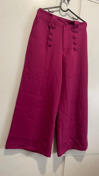 Pantalón sastre rosa oscuro