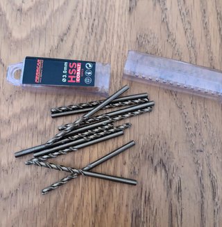 Lote brocas cobalto M35 HSS 3,4,5,6mm e pack 10und