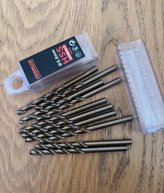 Lote brocas cobalto M35 HSS 3,4,5,6mm e pack 10und