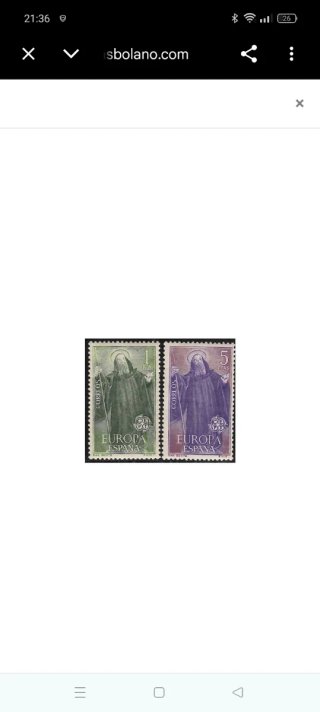 Sellos España Europa CEPT 1965