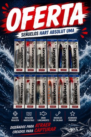 Señuelos de Pesca Hart Absolut Uma/no negociable.