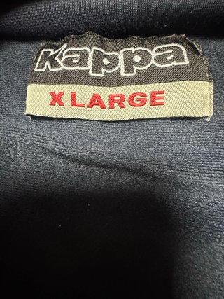 Track Jacket Kappa Vintage Azul y Blanco Talla XL