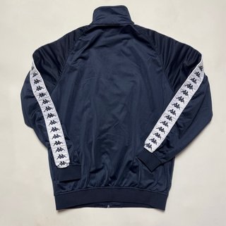 Track Jacket Kappa Vintage Azul y Blanco Talla XL