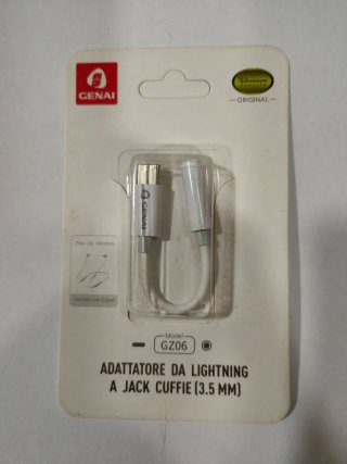 Adattatore  Lightning-Jack Cuffie 3.5mm