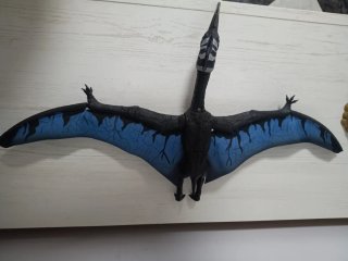 Figura Dinosaurio Quetzalcoatlus con huevos